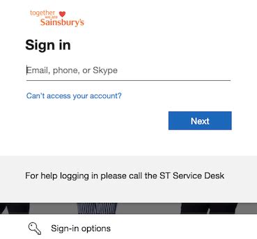 Offiical MySainsburys Login .